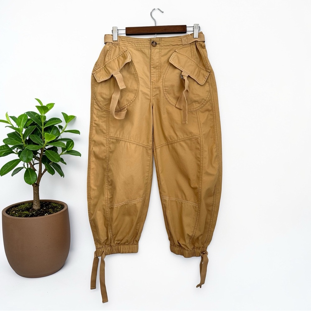 Urban Outfitters Cargo Women’s Size S Tan Cotton Adjustable Haigh Waist Pants